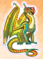 Pineapple from Official Wings of Fire Stickerpedia, by Brianna C. Walsh