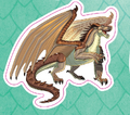Crocodile from Official Wings of Fire Stickerpedia, by Brianna C. Walsh
