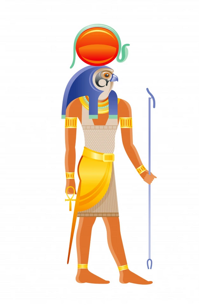 File:Ancient-egyptian-god-ra-deity-sun-with-falcon-head-sun-disk-cobra-decoration-cartoon-illustration-old-art-style 144101-68.jpg