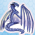 Indigo from Official Wings of Fire Stickerpedia by Brianna C. Walsh