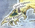 The Night Kingdom on the colored map of Pyrrhia, by Mike Schley