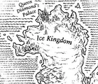 The Ice Kingdom on the map in Darkstalker, by Mike Schley