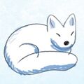 A drawing of the sculpture Mink made of Snowy, from A Guide to the Dragon World by Joy Ang