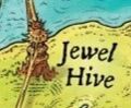Jewel Hive on the Hive map from A Guide to the Dragon World, by Mike Schley