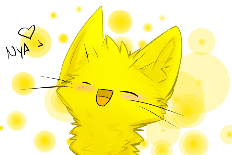 File:Yellow cat by xblackice-d5r0oh5.png