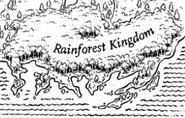 Rainforest Kingdom close up on the map of Pyrrhia, by Mike Schley