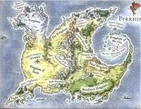 Colored map of Pyrrhia in Darkstalker's time