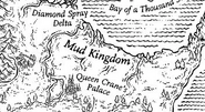 The Mud Kingdom on the map in Darkstalker, by Mike Schley