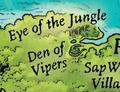 The Eye of the jungle on the Poison Jungle map from A Guide to the Dragon World, by Mike Schley