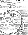 The Kingdom of the Sea up close on the map of Pyrrhia in Darkstalker