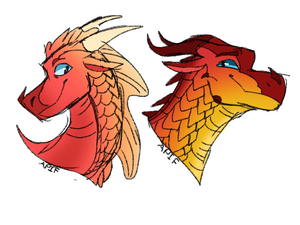 Awu and Shasta by APeregrineInFlight.jpg