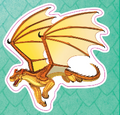Crane from Official Wings of Fire Stickerpedia, by Brianna C. Walsh