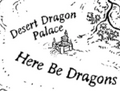 The SandWing stronghold from the map of Pyrrhia in Dragonslayer, by Mike Schley