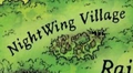The NightWing village on the Rainforest Kingdom map from A Guide to the Dragon World, by Mike Schley