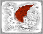 The Sky Kingdom on the map (colored red)
