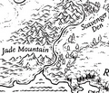The Winding Tail River on the map of Pyrrhia, by Mike Schley