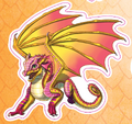 Kinkajou from the Official Wings of Fire Stickerpedia, by Brianna C. Walsh