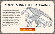 The Sunny result in the "Which dragonet are you?" quiz.