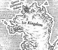 The Ice Kingdom on the map in Darkstalker, by Mike Schley