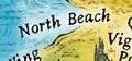 North Beach on the lost city of night map from A Guide to the Dragon World, by Mike Schley