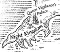The Night Kingdom on the map of Pyrrhia, by Mike Schley