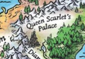 The SkyWing palace on the map of Pyrrhia, by Mike Schley