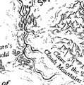 The Great Five-Tail River on the map of Pyrrhia, by Mike Schley
