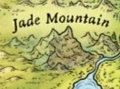 Jade Mountain on the map of Pyrrhia from A Guide to the Dragon World, by Mike Schley