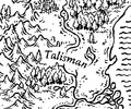 Talisman on the map of Pyrrhia, by Mike Schley