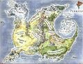 Colored map of Pyrrhia in Darkstalker's time