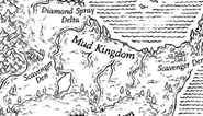 The Mud Kingdom on the map of Pyrrhia, by Mike Schley