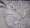 Drawing of Darkstalker with timelines by Moonwatcher06