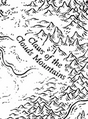 Claws of the Clouds Mountains on the second arc's map of Pyrrhia, by Mike Schley